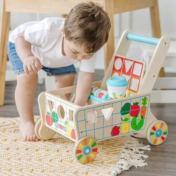 Дерев'яний продуктовий розвиваючий візок Melissa&Doug  (MD30732)  фото