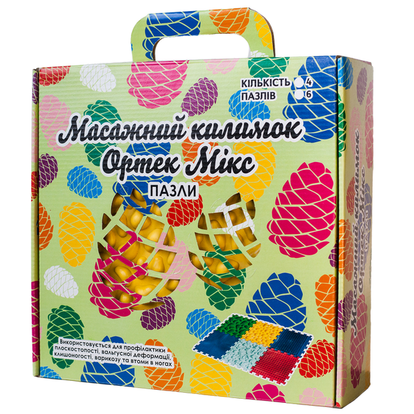 Килимок масажний "Пазли Мікс" 4 елемента 07789 фото