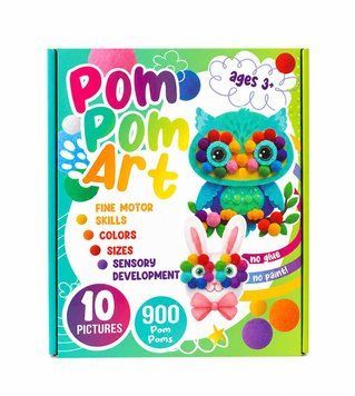Набор для творчества с помпонами Pom Pom Art TFT18725 фото