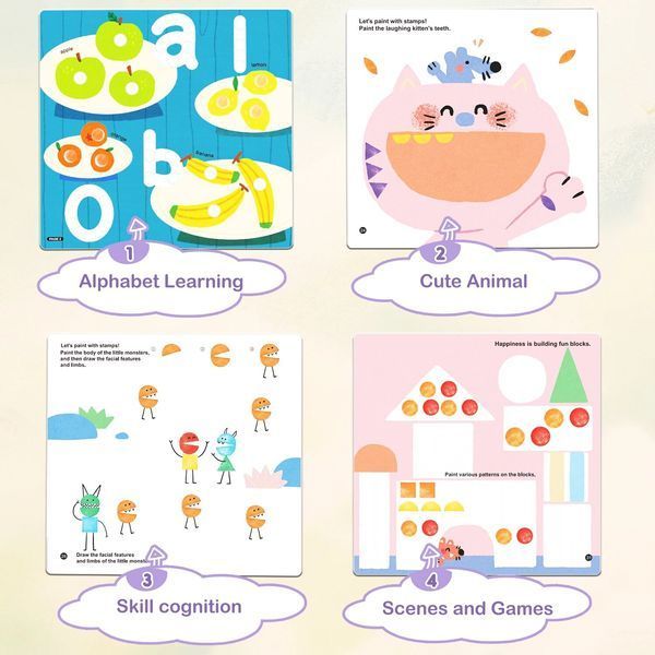 Книга для малювання пальцями Mirola kids MK95645 фото
