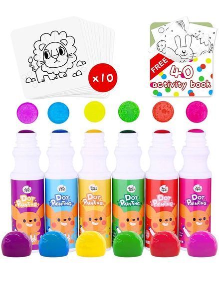 Точковий живопис Jar Melo 6 кольорів Dot Painting 	JA91494 фото