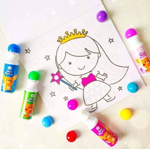 Точковий живопис Jar Melo 12 кольорів Dot Painting 	JA93931 фото